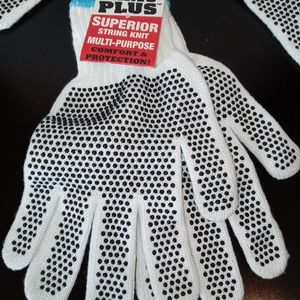 Multi-Purpose String Knit Gloves Size M